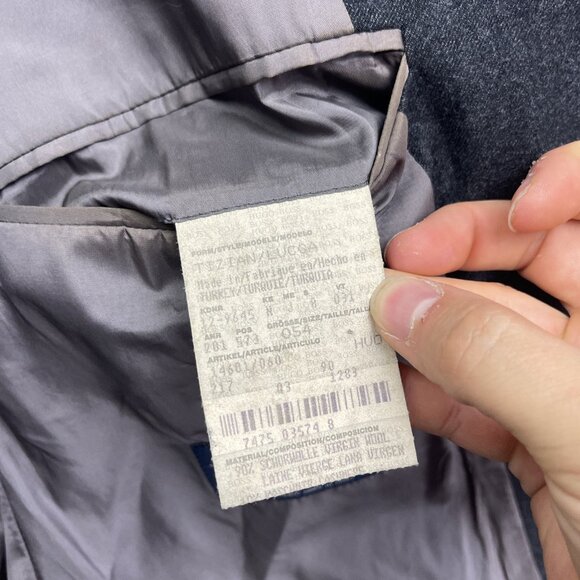 Boss Hugo Boss Blazer Mens 54 Lane Borgosesia Cashmere / Wool Suit Jacket Grey - Picture 12 of 16